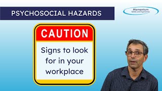 Psychosocial Hazards  Signs to look for in your workplace [upl. by Adnylg765]