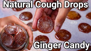 Homemade Ginger Candy  Natural Cough Cold amp Flu Remedy  Homemade Crystallised Ginger Chews [upl. by Itisahc]