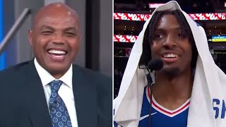 Tyrese Maxey Reacts to CareerHigh 51 PTS amp First AllStar Selection  Inside the NBA [upl. by Natal]