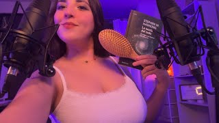 ASMR 🤍 Te CONSIENTO antes de DORMIR y te LEO en SOFT SPOKEN  ASMR en ESPAÑOL  aareni [upl. by Chessa903]