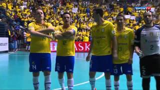 FutsalFINAL Brasil 7 x 2 Colômbia  CAMPEÃO Grand Prix Futsal 2014 [upl. by Bibbye]