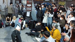 SATURDAY HIPARTY PRESENTING UNIQUE ALLURING PERFORMANCE TO LUCKY ONLOOKERS HONGDAE STREET [upl. by Cox764]