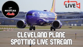 Cleveland Hopkins Plane Spotting Live [upl. by Nob]