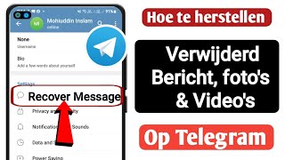 Hoe verwijderde Telegramchats berichten afbeeldingen en videos te herstellen 2024 [upl. by Alard]