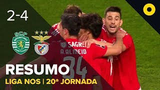 Sporting 24 Benfica  Resumo  SPORT TV [upl. by Aymahs898]