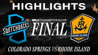 11232024  Colorado Springs Switchbacks FC vs Rhode Island FC  Game Highlights [upl. by Misa]