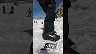 Jumping into the snowboard season with Clew Step In bindings clewsnowboarding snowboarding [upl. by Liek147]