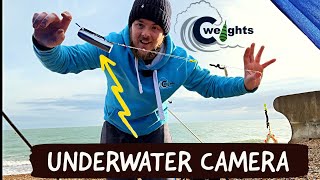 Beach Fishing With A Underwater Camera First Try  Hayling Island  Sea Fishing Uk [upl. by Rebel]