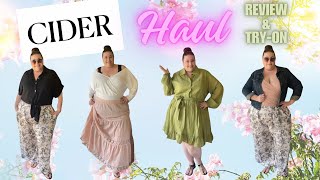 CIDER PLUS SIZE HAUL PT 1  REVIEW amp TRYON  SPRING amp SUMMER 2024 [upl. by Elatsyrk173]