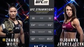 UFC 248  Zhang Weili vs Joanna Jedrzejczyk  Full Fight [upl. by Benetta]