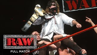 FULL MATCH  The Rock vs Mankind – WWE Championship Match Raw Jan 4 1999 [upl. by Suinuj]