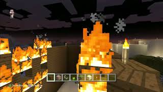 Building a Fireplace Gone Wrong in Minecraft [upl. by Corette]