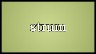 Strum Meaning [upl. by Port]