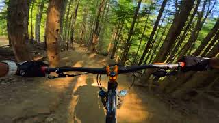 Whistler Blackcomb Ez Does it turns into a mess MTB POV [upl. by Nytsyrk148]