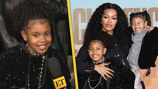 Watch Teyana Taylors Daughters SWEET Red Carpet Interview Exclusive [upl. by Dnilasor260]