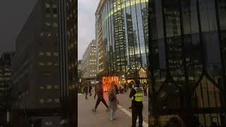 Watching the lights at Canary Wharf [upl. by Darnell596]