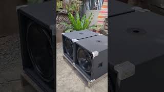 Martin audio WS18X loaded ng live sub184 V20 1200 wattsMabilisang souncheck mga kabisyo [upl. by Airdnassac]