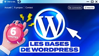 Wordpress expliqué en 6 minutes  débutant [upl. by Anirehs]