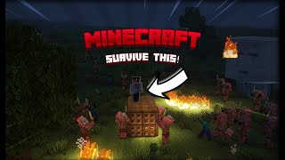 Minecraft  Survive the First Night with this Base Build Tutorial [upl. by Dolly193]