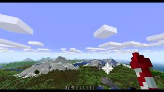 Minecraft Distant Horizons LoD mod test [upl. by Anaihs532]