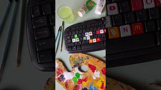 customising keyboard part 12 acrylic drawing acrylicpaint acrylicpainting painting art artist [upl. by Otrebmal481]