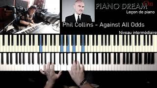 Phil Collins  Against All Odds  Leçon de piano [upl. by Farris158]