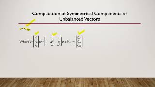 Symmetrical Components in Power System Analysis [upl. by Heda]