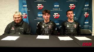 NCAA Division III Mens Soccer Tournament Round 1  Anderson University Post Game Interview [upl. by Gabey]