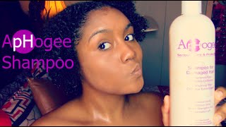 ApHogee Shampoo for Damaged Hair DemoReview [upl. by Retsim]