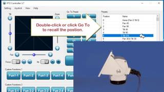 Set Absolute Position for MAD Pan amp Tilt Head with PTZ Controller Software [upl. by Nala]