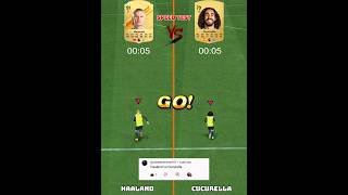 Haaland Vs Cucurella Who Is Fastest In FC 24  Speed Test⚡🥇shorts eafc24 cucurella haaland [upl. by Eilis]