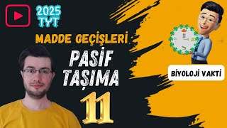 Pasif Taşıma  Difüzyon  Osmoz  Diyaliz  TYT Biyoloji Kampı11  yks2025 [upl. by Atiuqcaj]