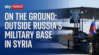 Sky News reports from one of Russias military bases in Syria [upl. by Kape]