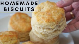 HOW TO MAKE THE BEST HOMEMADE BISCUITS  EASY BISCUIT RECIPE [upl. by Eibrab]