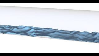 Droplet Entrainment  Stratified Pipe Flow [upl. by Minni200]