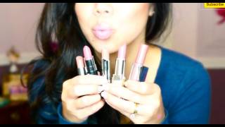 Top Favorite Neutral Lipsticks  Drugstore amp High end  itsjudytime [upl. by Aikehs]