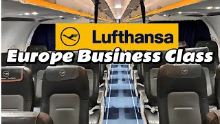 Review  Lufthansa Business Class Airbus A220300  Munich  Budapest [upl. by Ammadis]