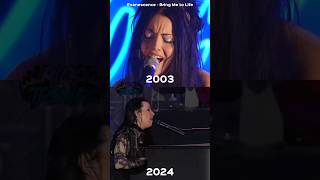 Evanescence  Bring Me to Life 2003 vs 2024 evanescence bringmetolife musicarock fyp parati [upl. by Tonkin]