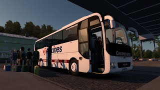 ETS 2 150 Man Lions Coach Eurolines EAA Map 7 [upl. by Etteyafal]