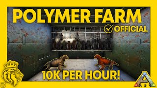 AUTOMATED Organic Polymer Farm Tutorial  10K PER HOUR  ARK Survival Evolved [upl. by Rimidalv]