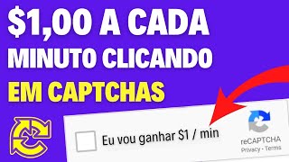 Ganhe 1 a Cada Minuto Apenas Para Digitar CAPTCHAS  Ganhar Dinheiro Online 2023 [upl. by Anirret]