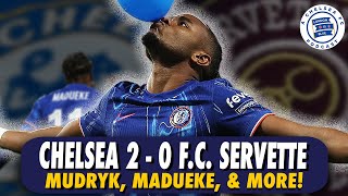 Madueke Over Mudryk Nkunku Scores Chelsea 20 Servette CFC [upl. by Tnaryb160]