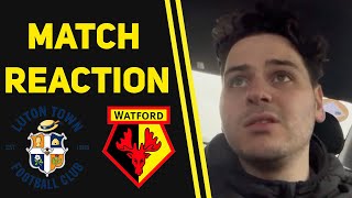 quotSpinelessquot Luton 20 Watford  Match Reaction [upl. by Omero]