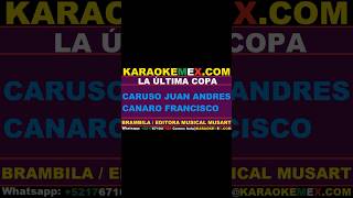 karaoke leonardo favio  la ultima copa karaokemex [upl. by Koval]