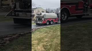 Tanker 79 responding to a mulch pile fire tanker 76 responding to the tanker fill site [upl. by Yanej]