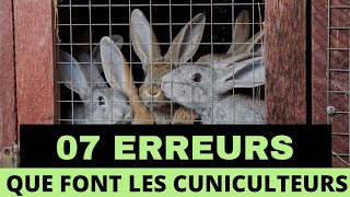 07 ERREURS QUE FONT LES ÉLEVEURS DE LAPINS [upl. by Ahsirhcal]