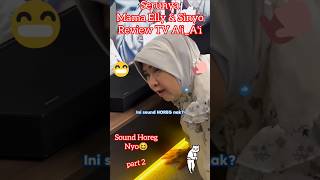 part 2Serunya Mama Elly amp Sinyo Review TV AiAi😆 shorts [upl. by Friedman63]