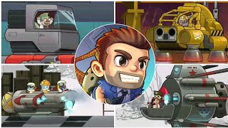 Jetpack Joyride 2 Bullet Rush  All Bosses Boss Fights [upl. by Aima]