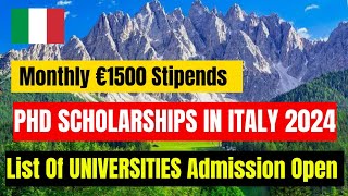 How to apply to italy fully funded phd scholarship  PhD in Italian Universities [upl. by Enitsirc]