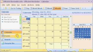 How to Use Efficient Reminder  Calendar and Appointment Manager [upl. by Viking]